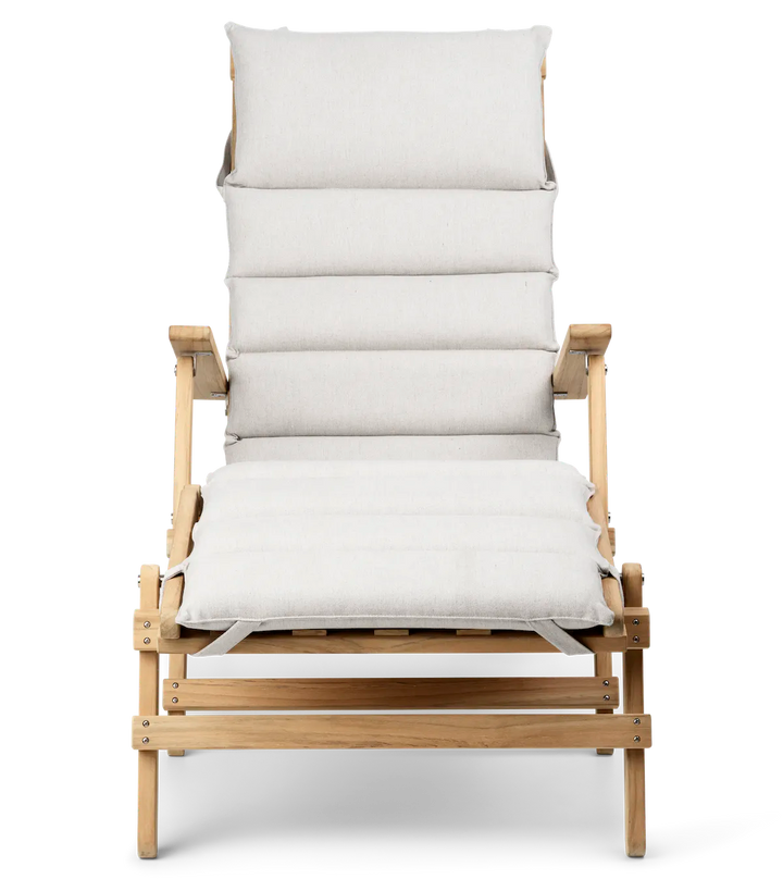 Quick Ship BM5565 Outdoor Extended Deck Chair With Cushion by Carl Hansen & Son