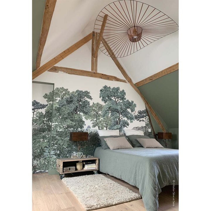 Brittany Forest Natural Wallpaper by Isidore Leroy