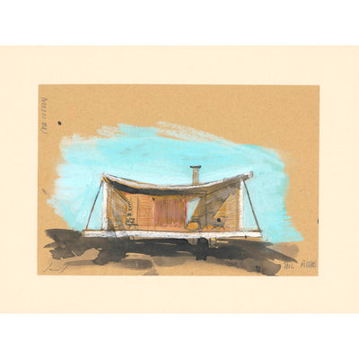 Casa Cocoon frontal. Paul Rudolph Painting by Santa & Cole
