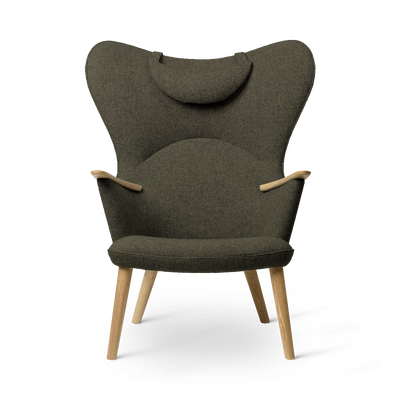 CH78 Mama Bear Lounge Chair With Neck Pillow by Carl Hansen & Son