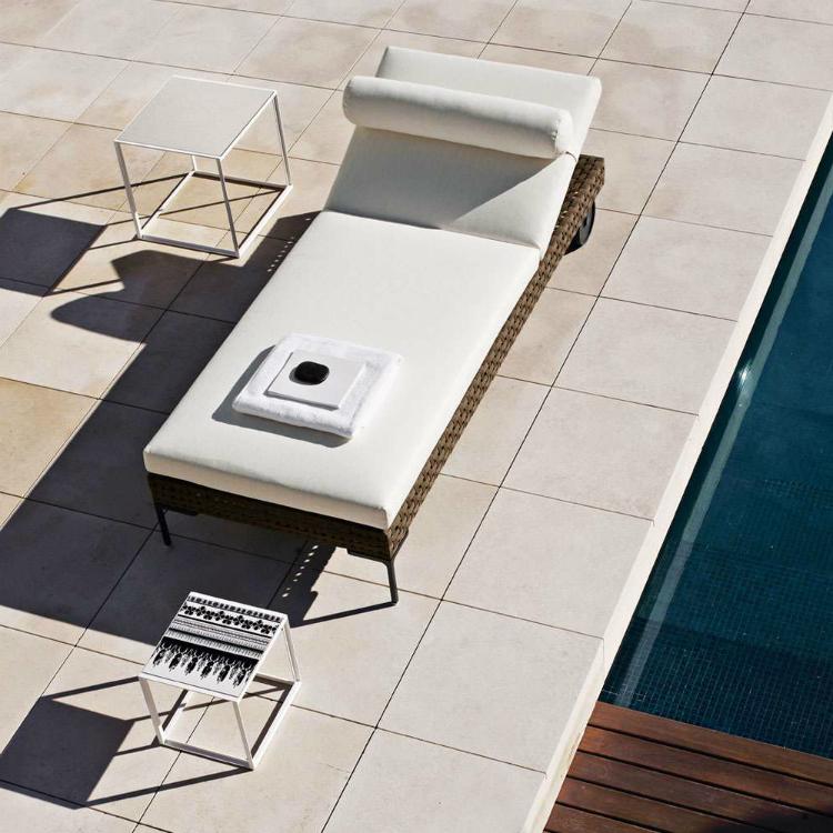 Charles Outdoor Chaise Lounge by B&B Italia Outdoor