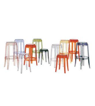 Charles Ghost Stool (Set of 2) by Kartell
