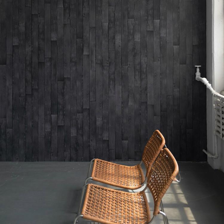 Charred Cedar Wallpaper by Flavor Paper