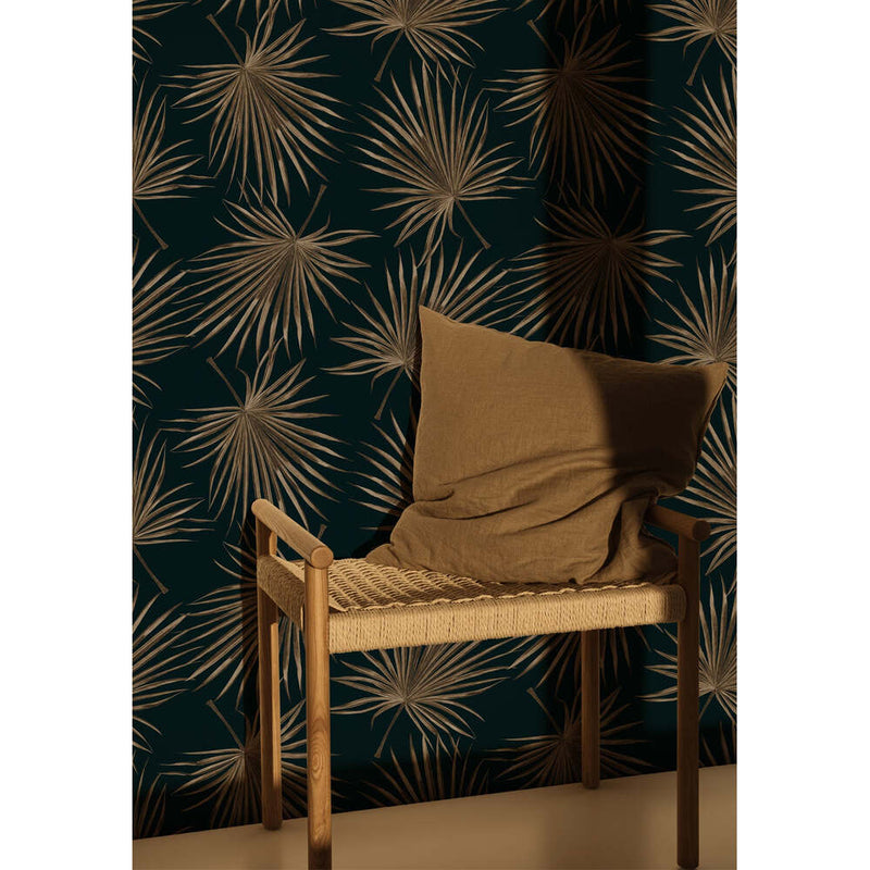 Chinese Bespoke Palm Wallpaper by Isidore Leroy - Additional Image - 1