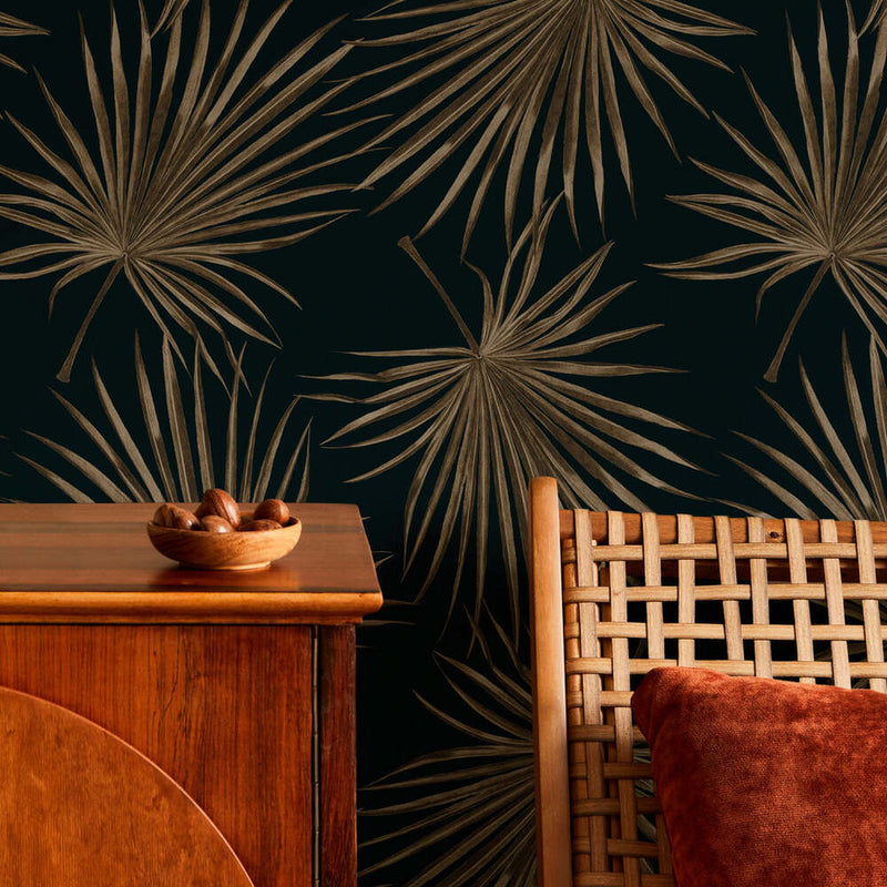 Chinese Bespoke Palm Wallpaper by Isidore Leroy - Additional Image - 2