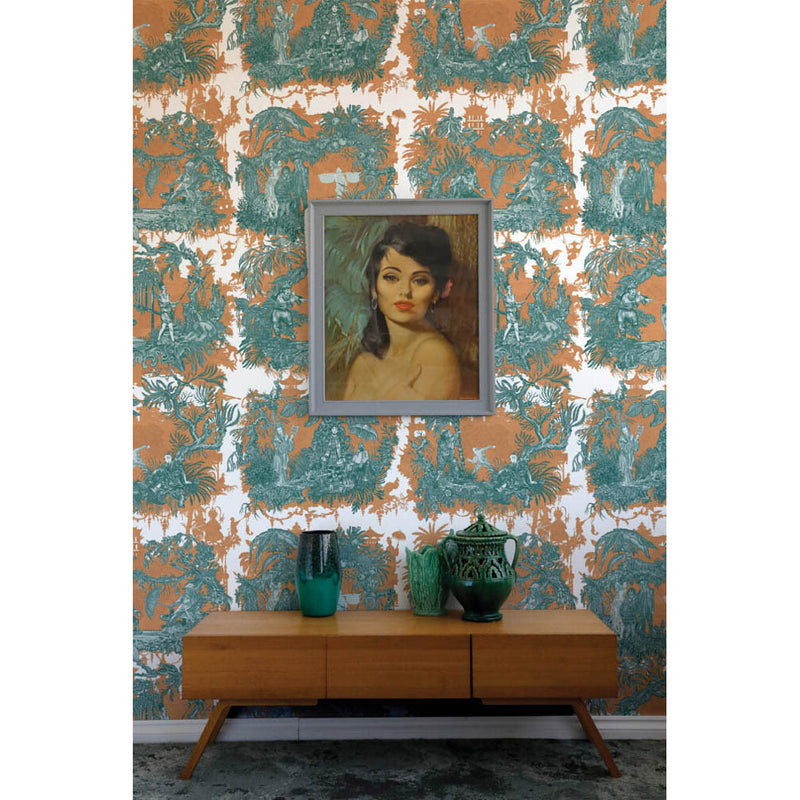 Chinoiserie Toile Wallpaper by Timorous Beasties - Additional Image 13