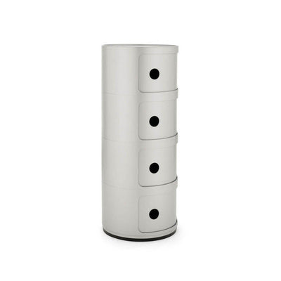 Componibili Recycled Storage Unit with 4 Elements in Silver by Kartell - Additional Image 1