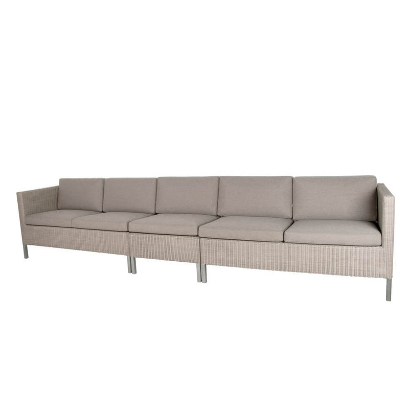 Connect Dining Lounge with Cane-Line Natte Cushions by Cane-line
