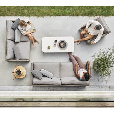 Diamond 3-Seater Sofa Included Cushion Set Cane-line Soft Rope, Taupe by Cane-line Additional Image - 1