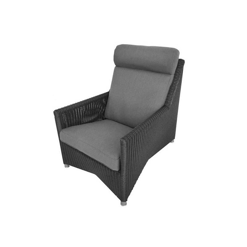 Diamond Highback Chair Cane-line Weave, Graphite by Cane-line