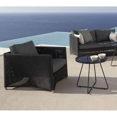 Diamond Lounge Chair Included Cushion Set Cane-line Weave, Graphite by Cane-line Additional Image - 1