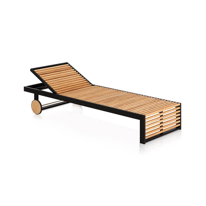 DNA Teak Chaise Lounge by GandiaBlasco Additional Image - 2