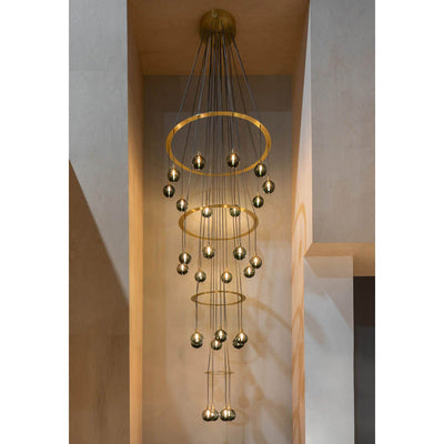 Drape Circle 28 Chandelier by SkLO Additional Image - 1