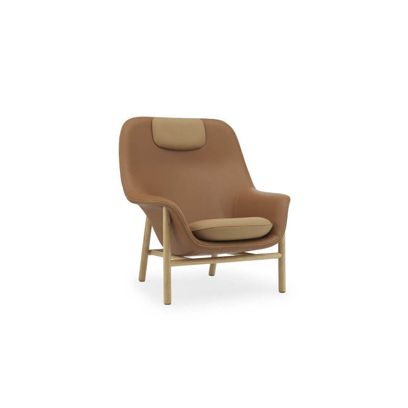 Drape Lounge Chair High with Headrest by Normann Copenhagen - Additional Image 2