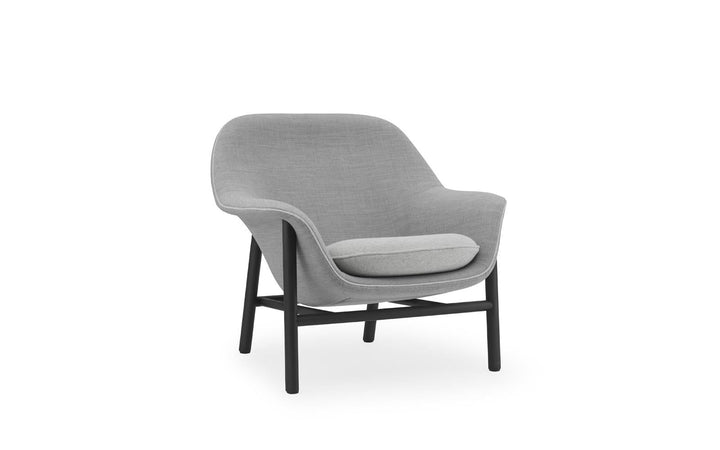 Drape Black Oak Remix/Hallingdal Low Lounge Chair