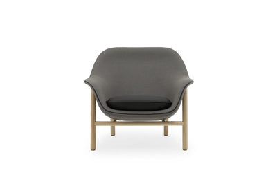 Drape Oak Steelcut Trio/Ultra Leather Low Lounge Chair - Additional Image 1