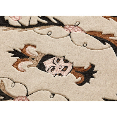 Dreams Dreams Medieval Faces Chain Stitch, Hand Tufted Rug by GAN - Additional Image - 1
