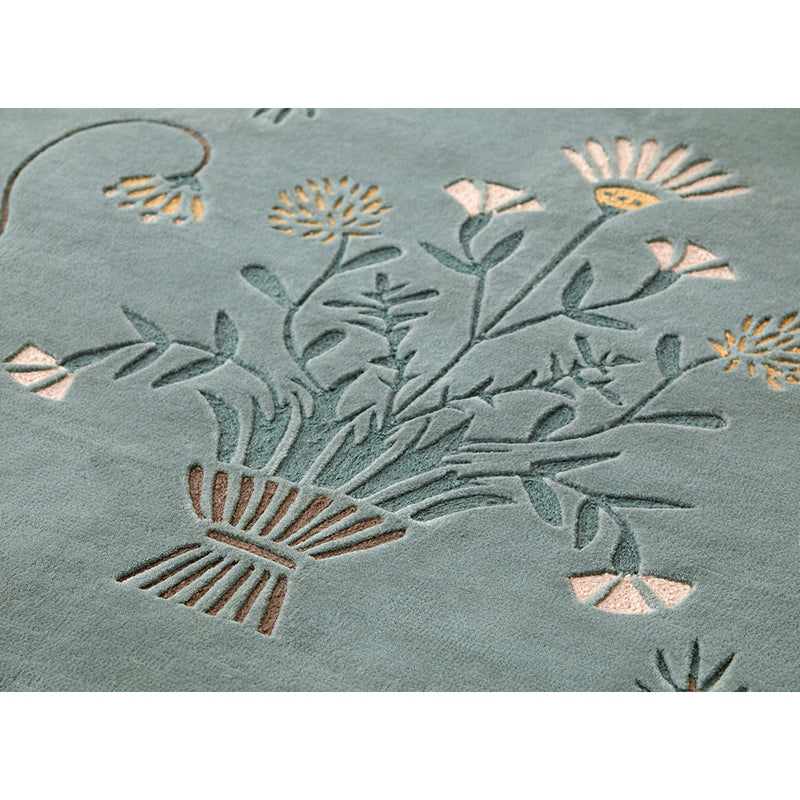 Dreams Dreams White Daisy Chain Stitch, Hand Tufted Rug by GAN - Additional Image - 1