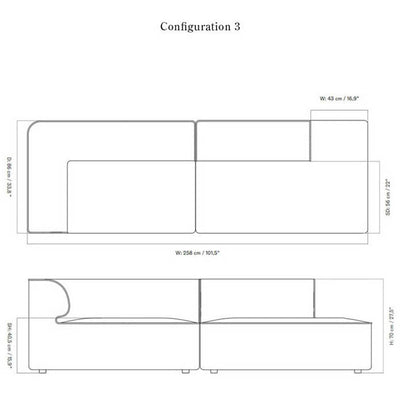 Eave Modular 2-seater Sofa Configurations 3-4 by Audo Copenhagen - Additional Image - 24