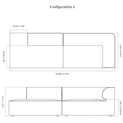 Eave Modular 2-seater Sofa Configurations 3-4 by Audo Copenhagen - Additional Image - 23