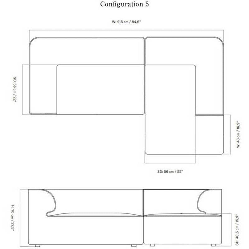 Eave Modular 2-seater Sofa Configurations 5-6 by Audo Copenhagen - Additional Image - 23