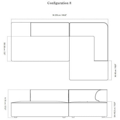 Eave Modular 2-seater Sofa Configurations 7-8 by Audo Copenhagen - Additional Image - 24