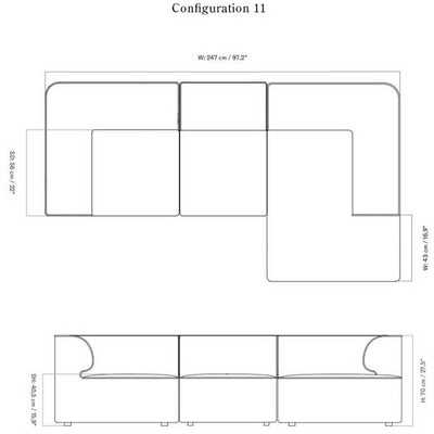 Eave Modular 3-seater Sofa Configurations 11-12 by Audo Copenhagen - Additional Image - 24