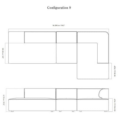Eave Modular 3-seater Sofa Configurations 9-10 by Audo Copenhagen - Additional Image - 23