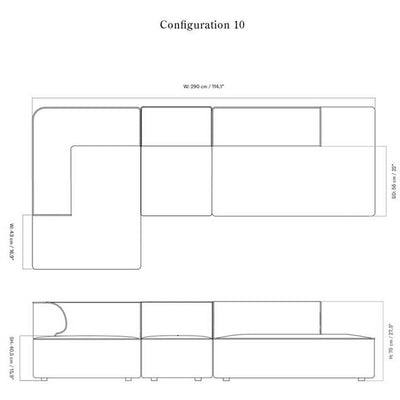 Eave Modular 3-seater Sofa Configurations 9-10 by Audo Copenhagen - Additional Image - 24