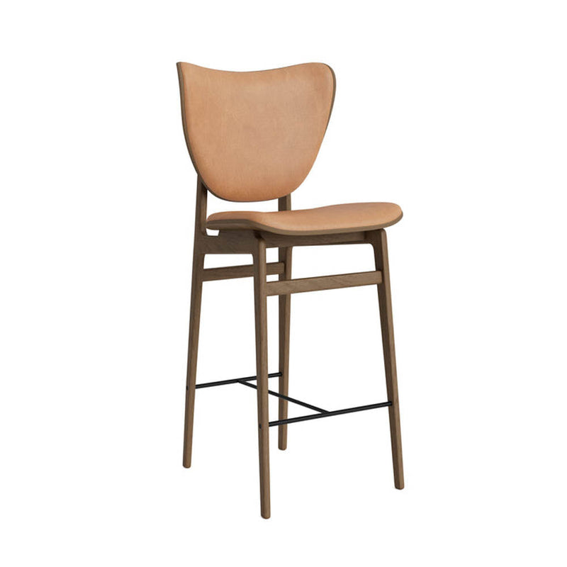 Elephant Bar Chair Oak Frame Leather Front Upholstery by NOR11 - Additional Image - 6