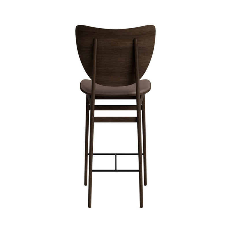 Elephant Bar Chair Oak Frame Leather Front Upholstery by NOR11