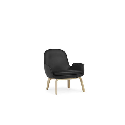 Era Low Oak Ultra Leather Lounge Chair by Normann Copenhagen