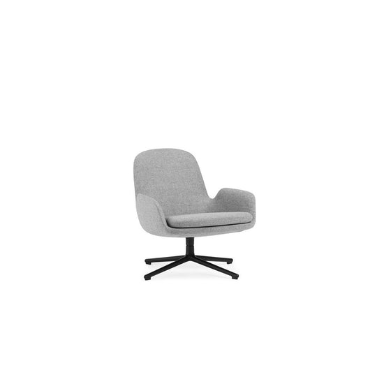 Era Low Swivel Black Alu Synergy Lounge Chair by Normann Copenhagen