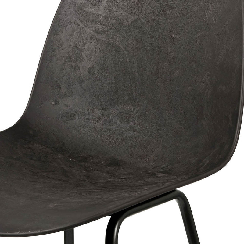 Eternity High Stool Coffee Waste Black by Mater