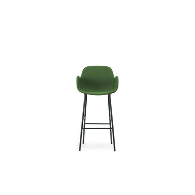 Form Bar Armchair 29.52" Full Upholstery Steel/Oceanic by Normann Copenhagen - Additional Image 1