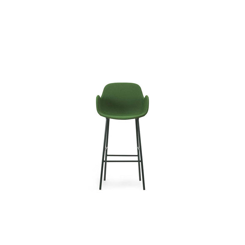 Form Bar Armchair 29.52" Full Upholstery Steel/Oceanic by Normann Copenhagen - Additional Image 1