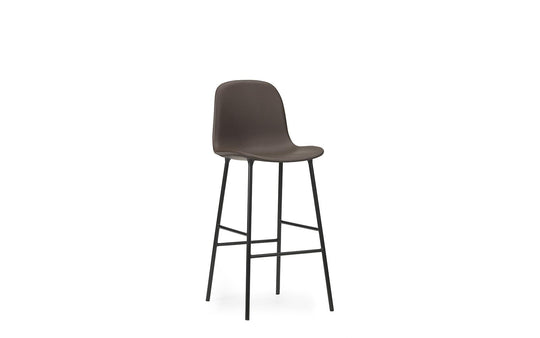 Form 29" Seat Height Full Upholstery Steel/Ultra Leather Bar Chair