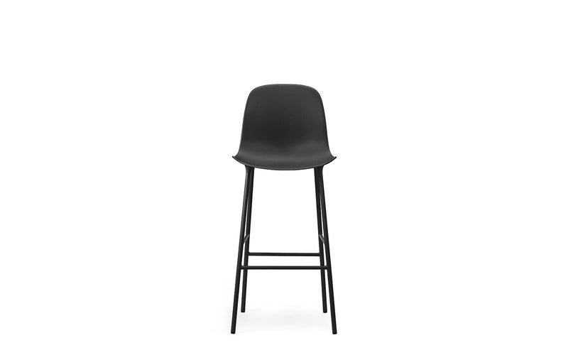 Form 29" Seat Height Steel Black Bar Chair - Additional Image 1