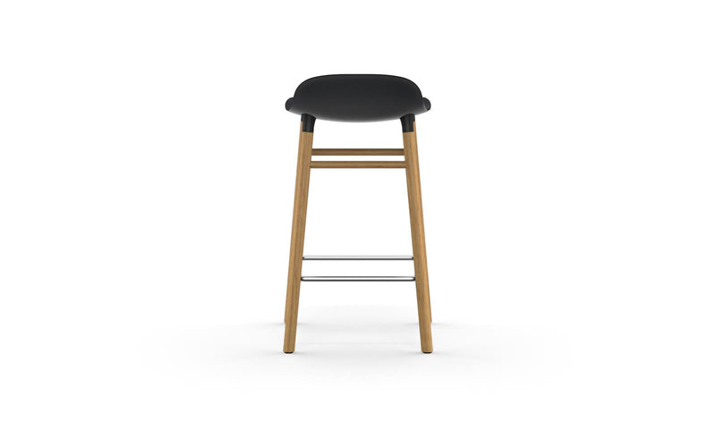 Form 25" Seat Height Oak Black Barstool - Additional Image 3