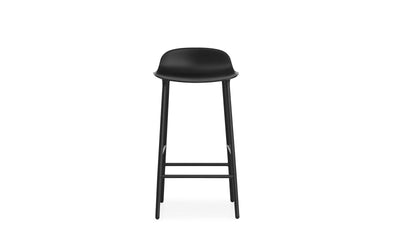 Form 25" Seat Height Steel Black Barstool - Additional Image 1