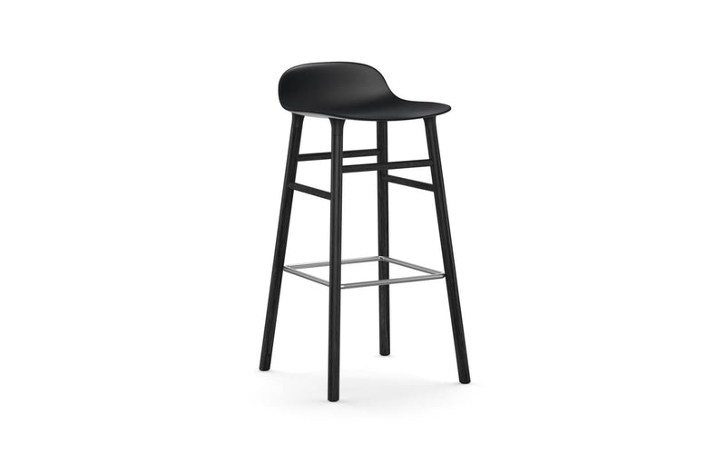 Form 29" Seat Height Black Black Barstool