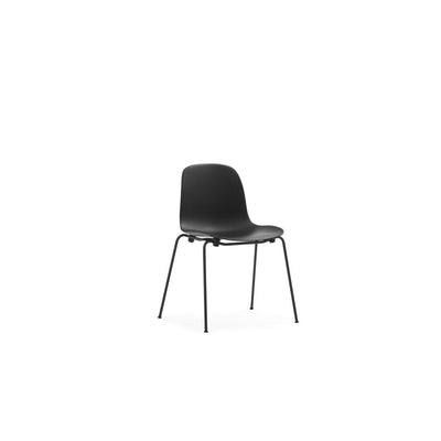 Form Black Steel Black Chair Stacking