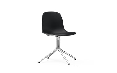 Form 4 Leg Alu Black Chair Swivel
