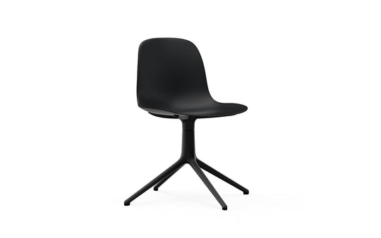 Form 4 Leg Black Alu Black Chair Swivel