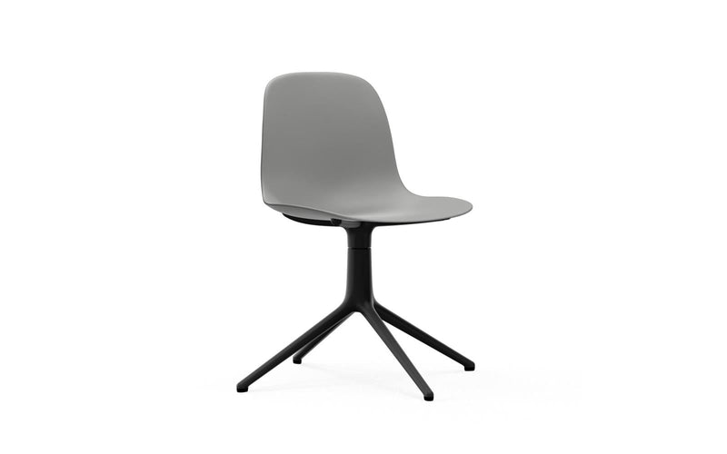 Form 4 Leg Black Aluminum Black Chair Swivel by Normann Copenhagen