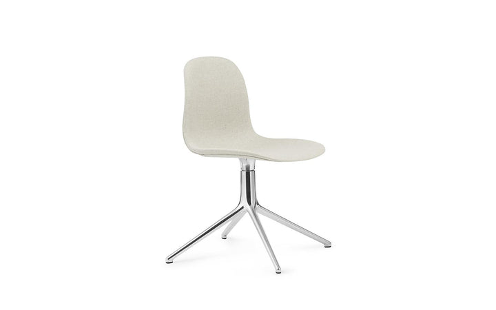 Form Full Upholstery Aluminum Main Line flax 4 Leg Swivel Chair by Normann Copenhagen