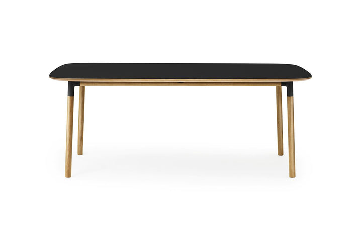 Form 37" x 78" Black/Oak Table