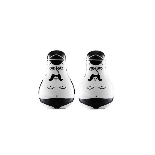 Friends Salt & Pepper Set Black/White by Normann Copenhagen