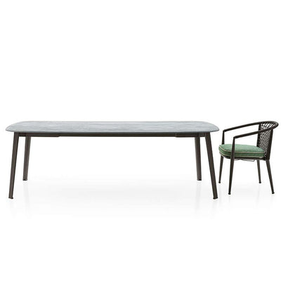 Quick Ship Ginepro Rectangular Outdoor Dining Table by B&B Italia Outdoor