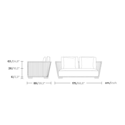 Grand Bitta 2 Seater Sofa By Kettal Additional Image - 1